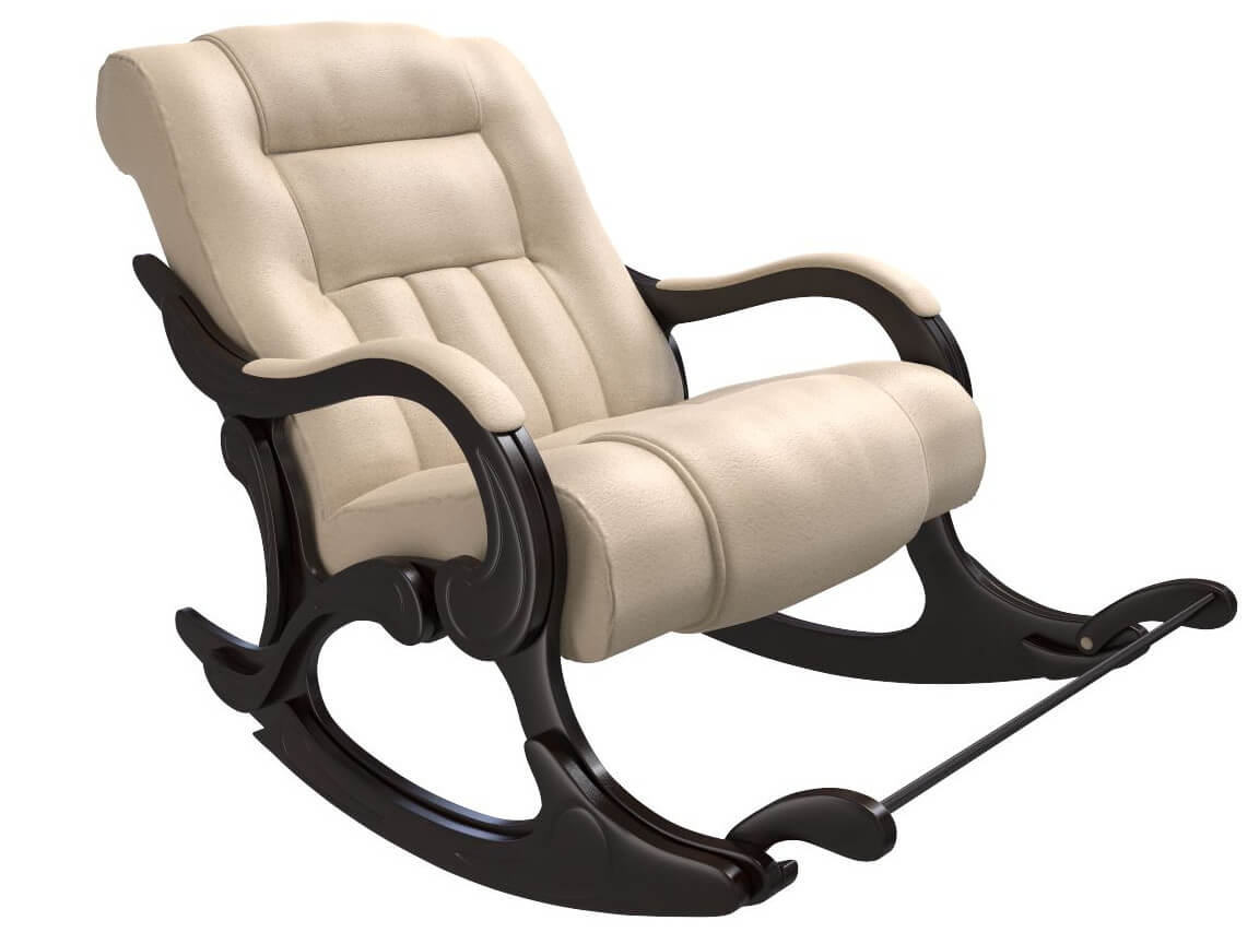 Кресло-качалка Родос экокожа крем  в Якутске онлайн в интернет .