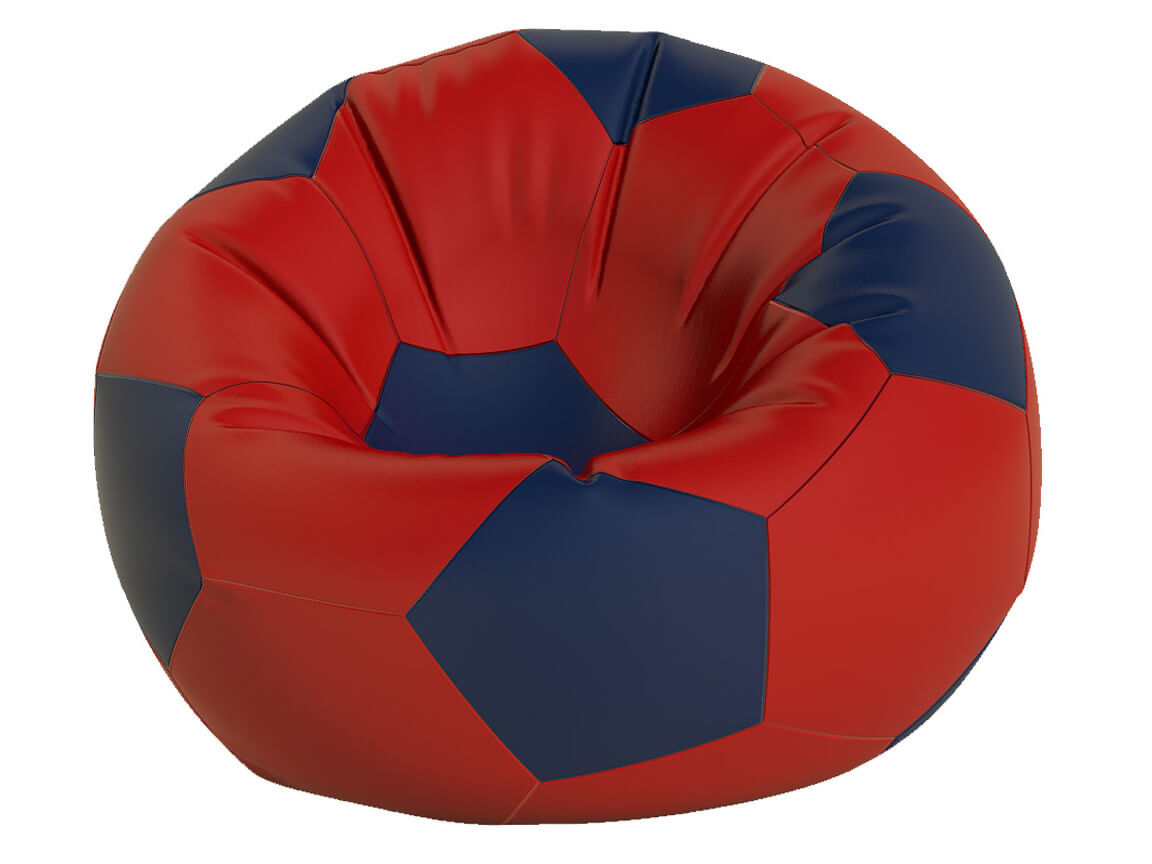 Кресло-мешок Мяч средний нейлон красный-темно синий