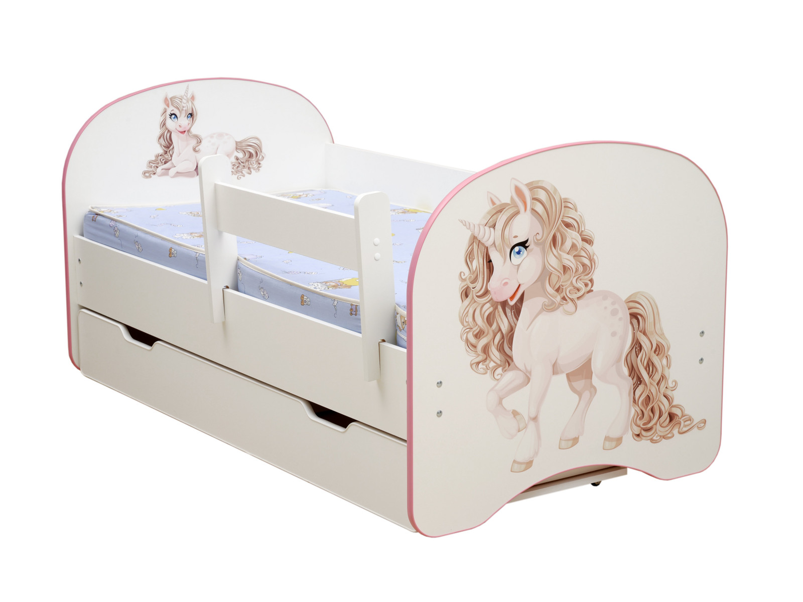 Кровать единорог. Кровать с фотопечатью Единорог 190. Кровать с единорогом детская. Кровать Единорог для девочки.