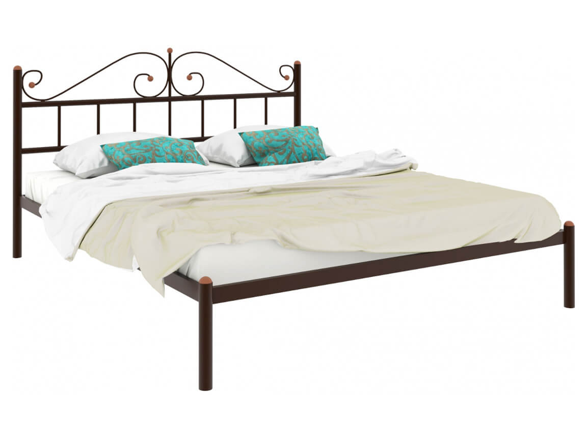 Кровать Диана коричневая