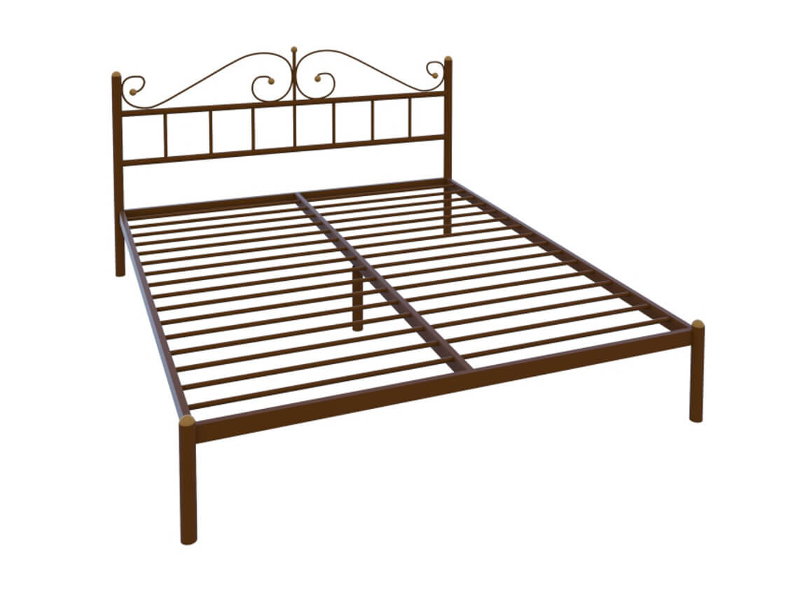 Кровать Диана Lux plus коричневая