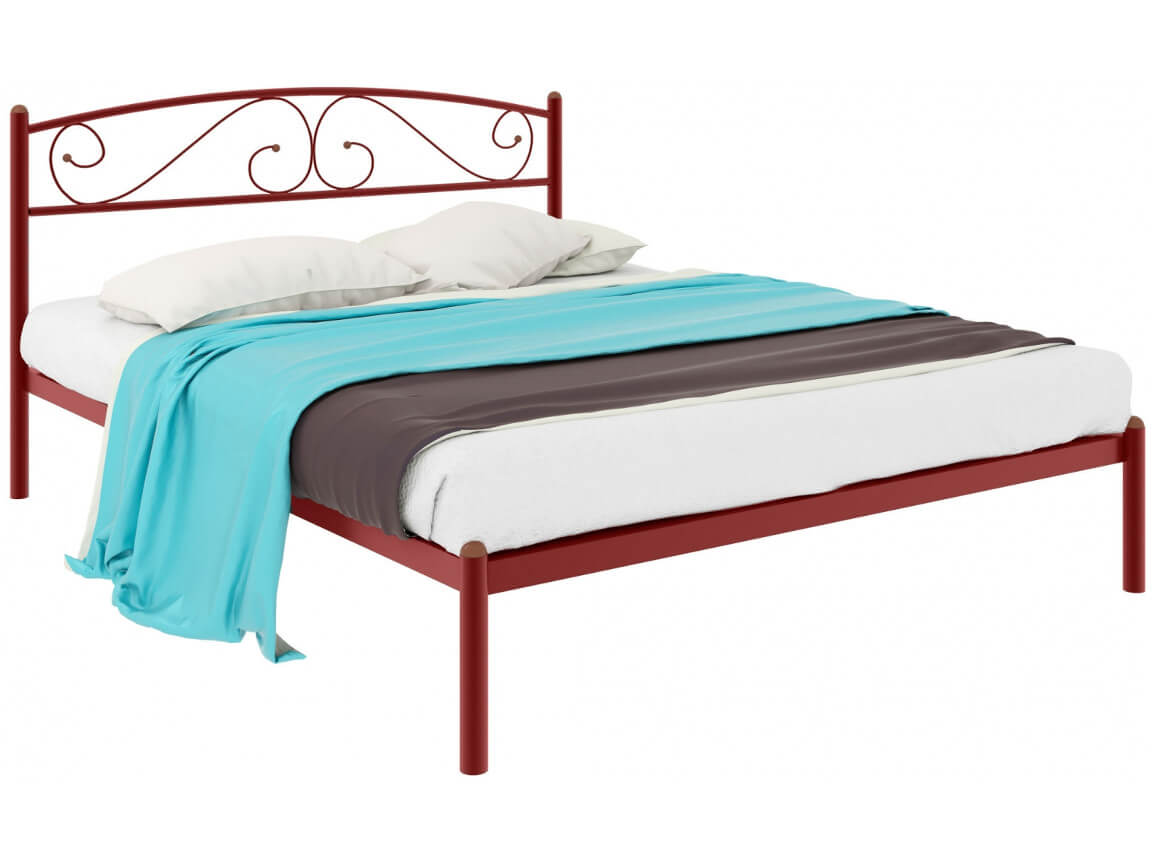 Кровать Вероника красная