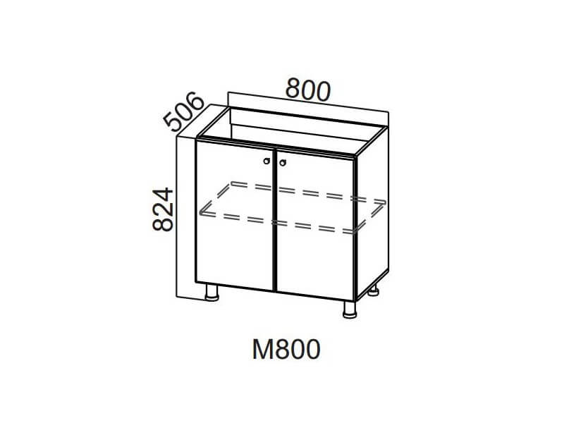 Тумба под мойку м800 с цоколем схема сборки