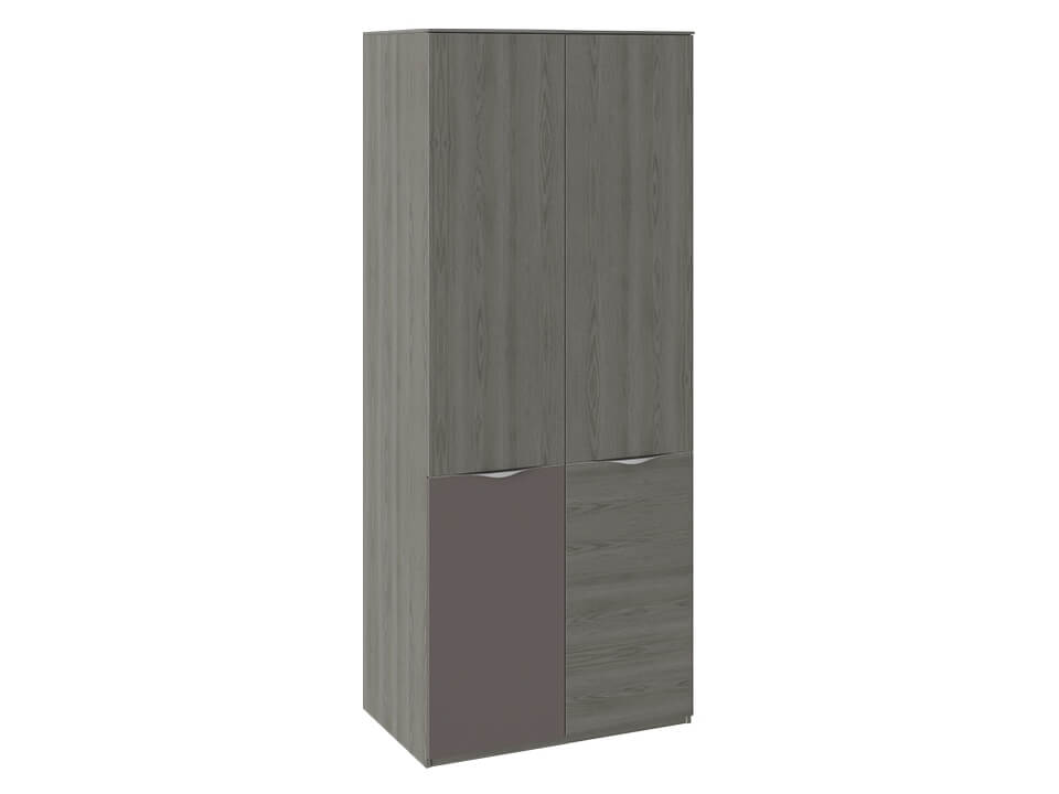 Шкаф для одежды с 1 дверью и 1 с ЛКП Либерти СМ-297.07.025 Хадсон, Серый