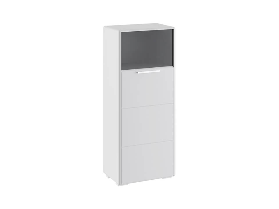 Шкаф комбинированный с 1 дверью Наоми ТД-208.07.28 Белый глянец
