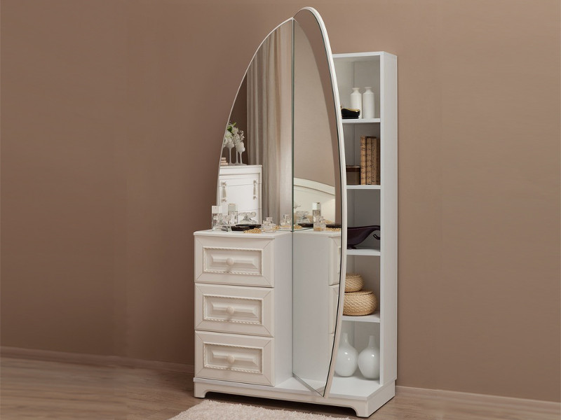 Шкаф комбинированный с зеркалом Белла