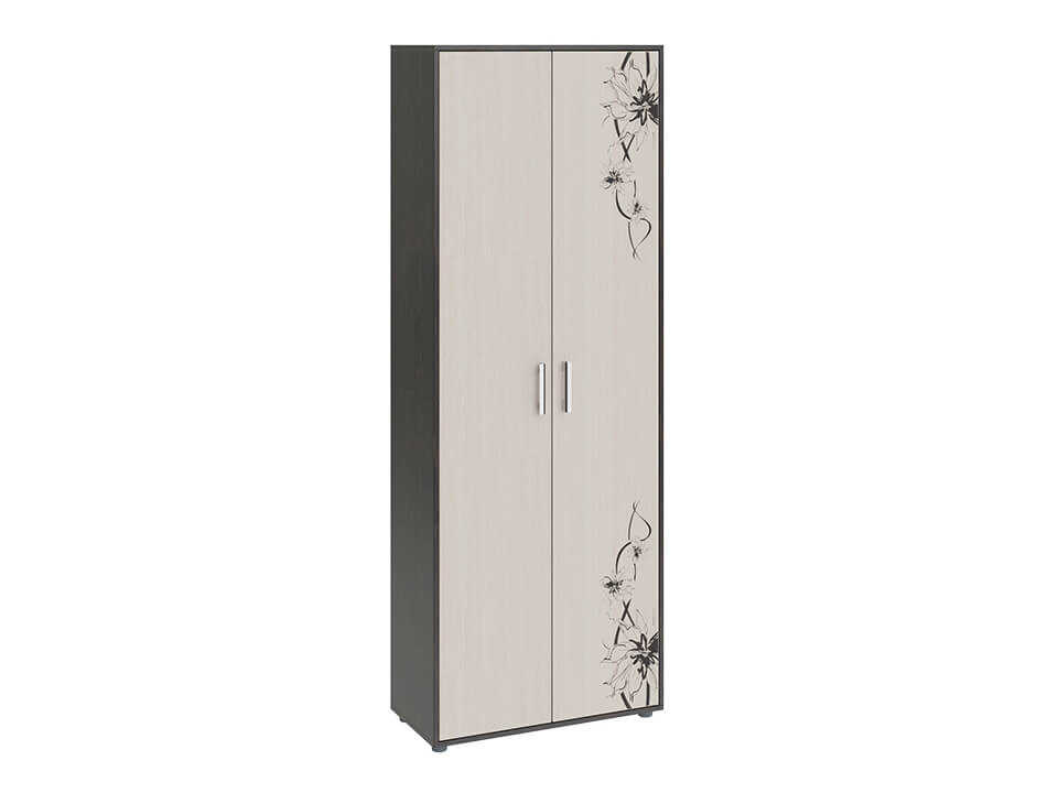 Шкаф комбинированный Витра тип 1 Венге Цаво, Дуб Белфорт с рисунком