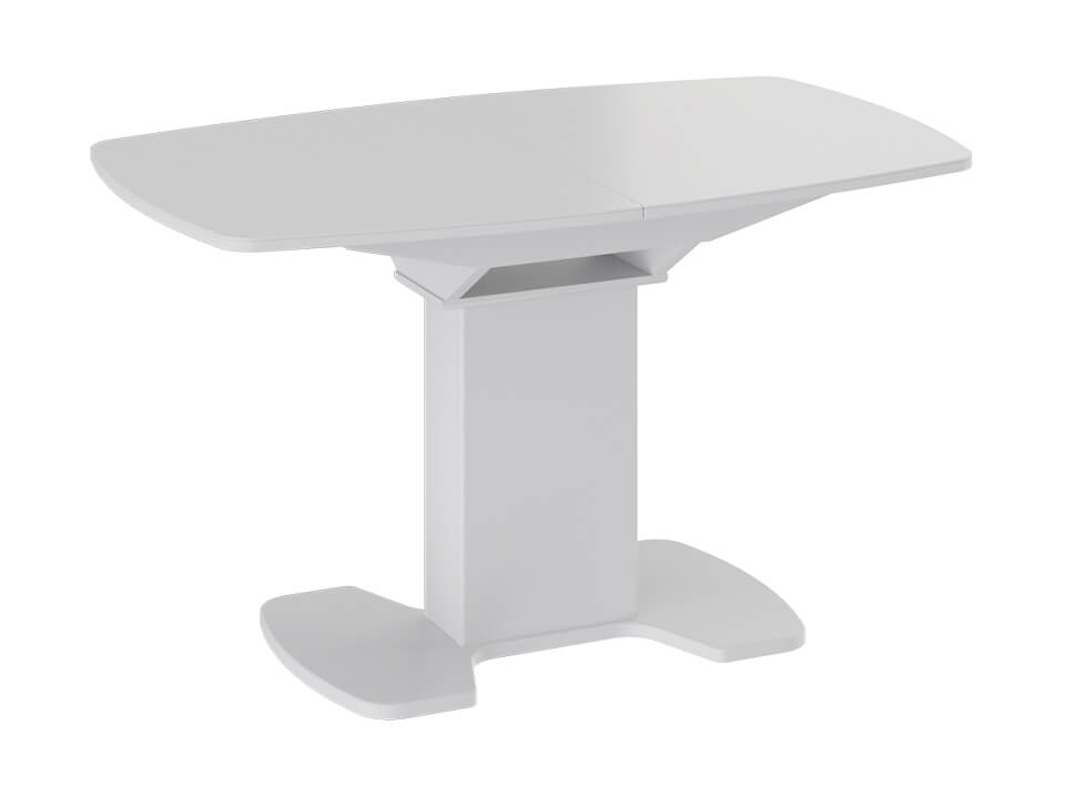 Стол обеденный Портофино СМ(ТД)-105.02.11(1) Белый глянец, стекло