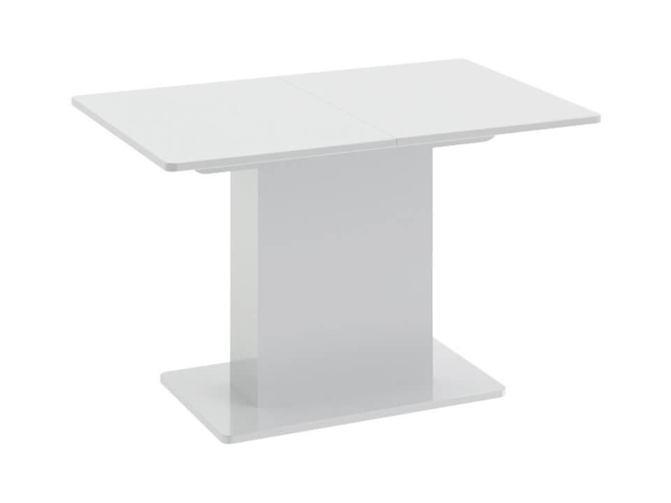 Стол обеденный тип 1 Diamond Белый глянец