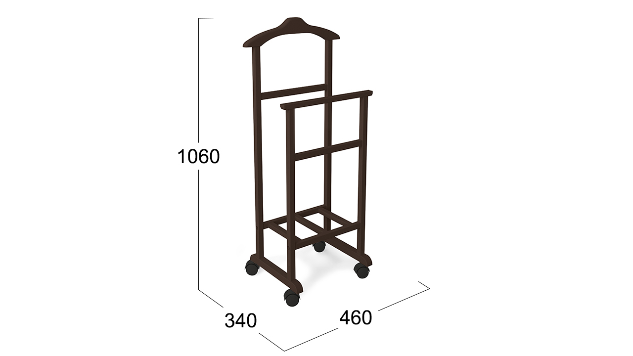 Вешалка напольная цвет венге