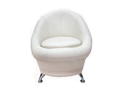 Банкетка - кресло Гранд 6-5104 Экокожа Белая