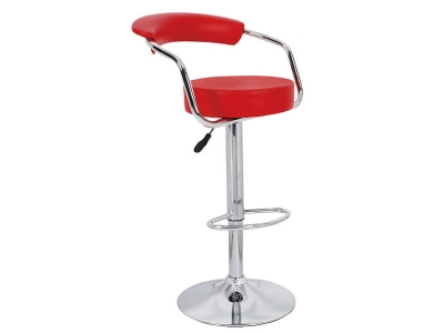 Барный стул Орион WX-1152 экокожа красный