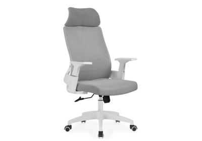 Компьютерное кресло Flok gray - white