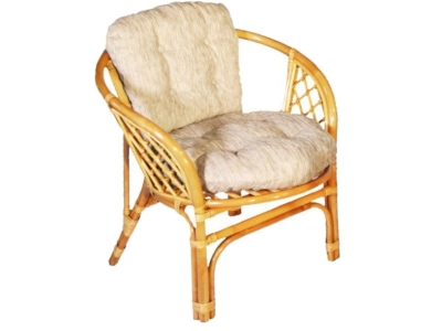 Кресло Багама мед со светлой подушкой