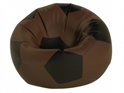 Кресло-мешок Мяч средний нейлон коричневый-черный