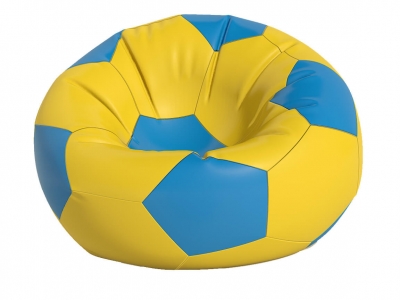 Кресло-мешок Мяч средний нейлон желто-голубой