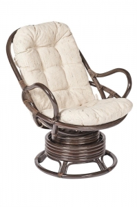 Кресло вращающееся FLORES 5005 - с подушкой - Cognac (коньяк)