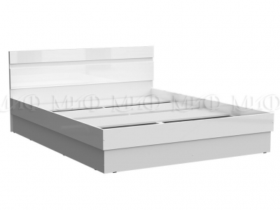 Кровать 1,4м Челси Белый глянец холодный, белый