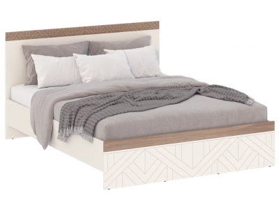 Кровать - 1600 с встроенным основанием Вена Кашемир серый 4-22903