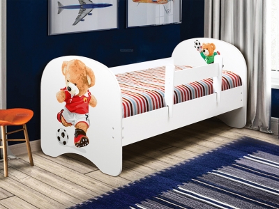 Кровать детская с фотопечатью без ящика Футболист