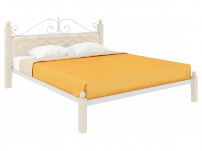 Кровать Диана Lux мягкая белая