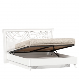 Кровать двуспальная Джулия 1600 с подъёмным механизмом Белый