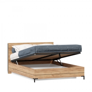Кровать двуспальная Норд 1400 с подъемным механизмом Дуб Золотой