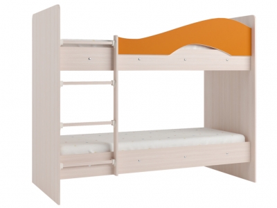 Кровать двухъярусная Мая дуб-оранж