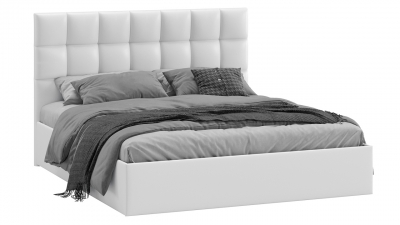 Кровать Эмбер с подъемным механизмом Экокожа белая Polo