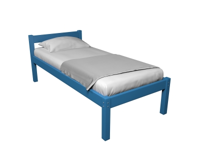 Кровать Герда с покрытием голубой