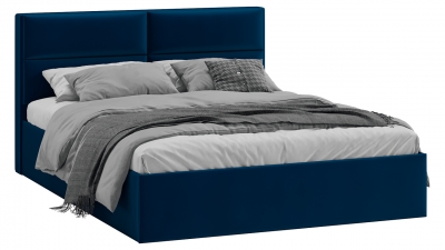 Кровать Глосс Тип 1 без подъемного механизма велюр Confetti Blue 1600