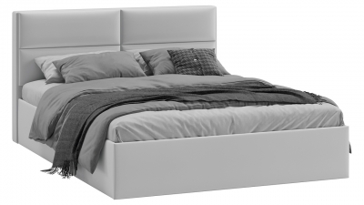 Кровать Глосс Тип 1 с подъемным механизмом с заглушиной велюр Confetti Silver