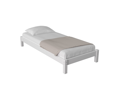 Кровать Ида с покрытием белый