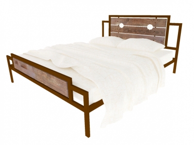 Кровать Инесса Plus коричневая