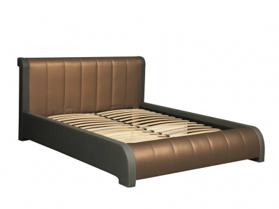 Кровать Калипсо 1600 серый - корица
