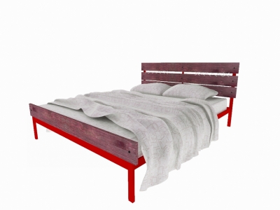 Кровать Луиза Plus красная