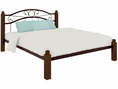 Кровать Надежда Lux коричневая