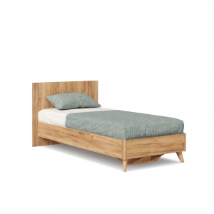Кровать односпальная 900 с кроватным основанием Марта-2 Дуб золотой