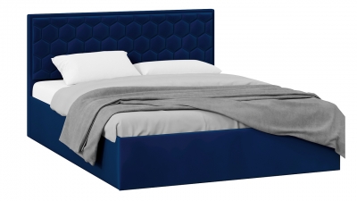 Кровать Порто без подъемного механизма велюр Confetti Blue