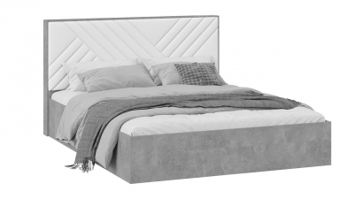 Кровать Хилтон Тип 1 без подъемного механизма Ателье светлый, Белый