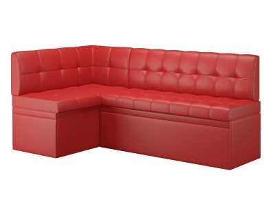 Кухонный диван угловой Остин Эко кожа Reex Red