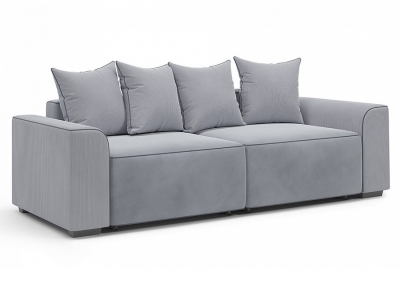Модульный диван Монреаль-1 Вариант 1 Серый велюр