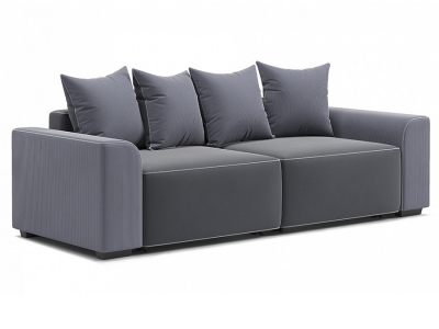 Модульный диван Монреаль-1 Вариант 2 Серый велюр