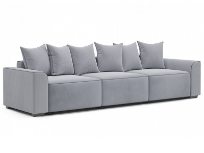 Модульный диван Монреаль-2 Вариант 1 Серый велюр
