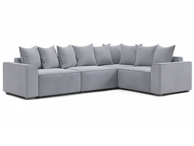 Модульный диван Монреаль-3 Вариант 1 Серый велюр