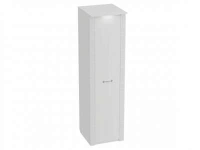 Шкаф 1-дверный Элана с подсветкой 590х645х2185 Бодега белая