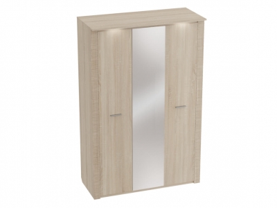 Шкаф 3-дверный Элана с подсветкой 1430х645х2185 Дуб Сонома