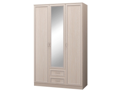 Шкаф 3-х дверный с зеркалом и ящиками Верона