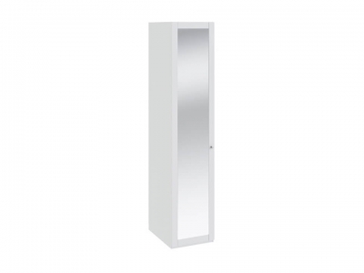 Шкаф для белья с 1 дверью с зеркалом Ривьера СМ 241.07.001 Белый