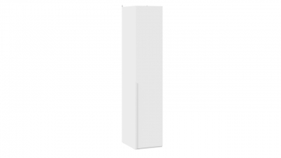 Шкаф для белья с 1 глухой дверью Порто 580 Белый Жемчуг, Белый софт